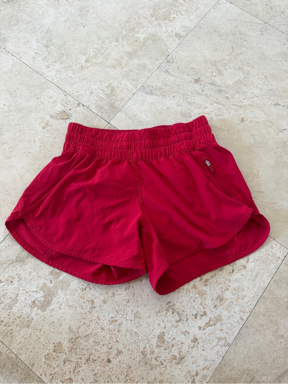 lululemon athletica Red Athletic Running Shorts